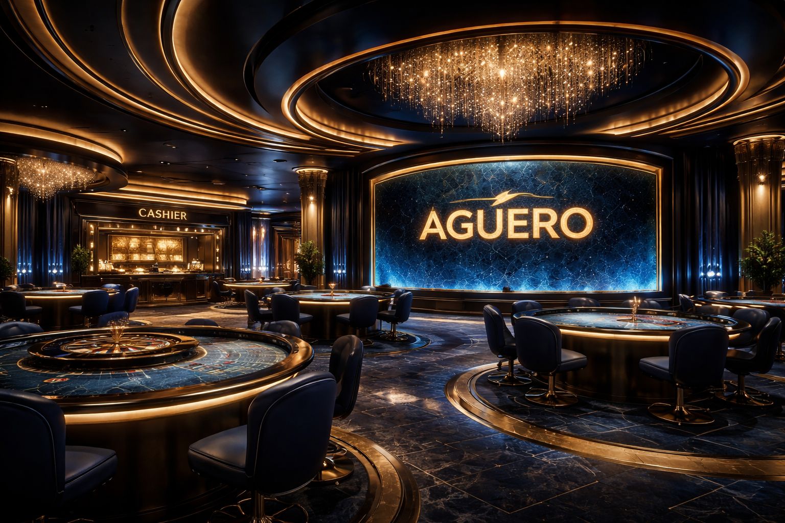 Entorno premium de Aguero Casino con mesas en vivo y acceso seguro al juego.